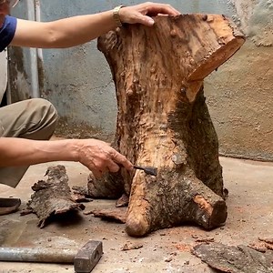 2.2M views · 9K reactions | The Project Of Processing Monolithic Tree Stumps Was Very Surprising | Woodworking Skill | Facebook
