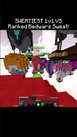 SWEATIEST Ranked Bedwars 1v1