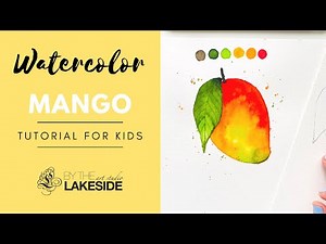 Watercolor Mango Tutorial | How to Paint a Mango | Kids and Beginners
