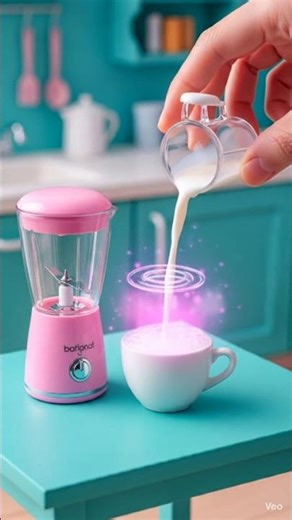 Magic Strawberry Milkshake in Mini Kitchen 🧸🍓✨ | Cute Toy Chef Surprise