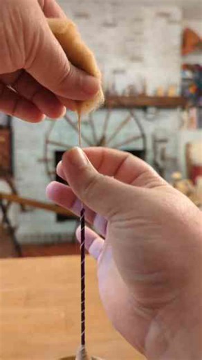 Spinning Natural Brown Cotton with Takhli Spindle