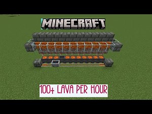 How to make an automatic lava farm in Minecraft