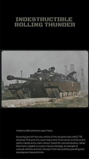 Indestructible T95 Americas First and only super heavy tank