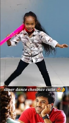 Chikiri Chikiri song midha super dance Chesindhi cutie 🤩👌❤️...#ramcharan