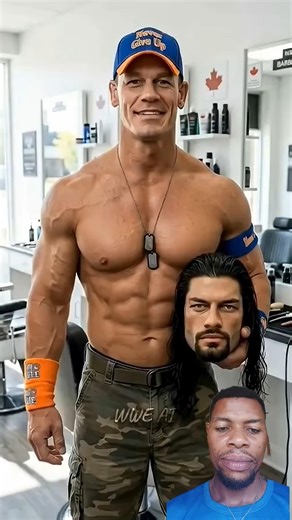 Johncena swapped Roman Reigns face 😂😂😂#johncena #romanticstatus #funny #gameplay
