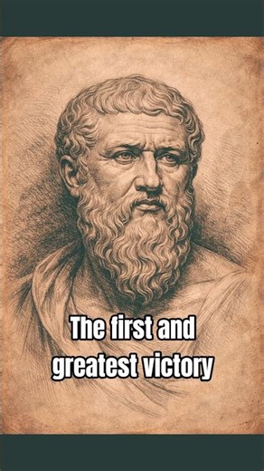 Plato: "The first and greatest victory is to conquer yourself." #quotes