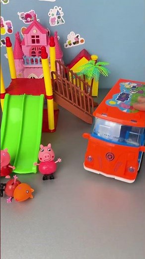 Satisfying with Unboxing & Review Peppa Pig Buses And Parks #peppapig #toys #shorts