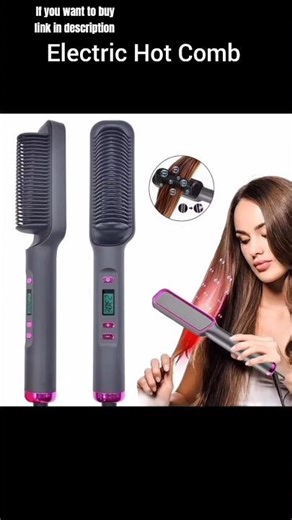 Electric Hot Comb Multifunctional Straight Hair Straightener Comb Anti-Scalding Styling Tool