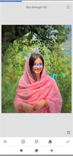 Snapseed Background Blur 😱 DSLR Look Mobile Photo Editing | #shorts#photoediting