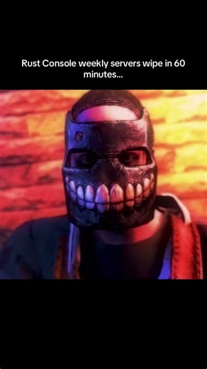 Rust Console weekly servers wipe in 60 minutes…#shorts #rust #rustconsole