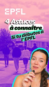 EPFL Education Outreach Dept (SPE) on Instagram: "Tu débutes bientôt à l’EPFL? 😃 👉 Cette vidéo est pour toi! On partage avec toi des astuces ultra pratiques pour bien débuter sur le Campus! 🚀✨⬇️ Les incontournables dont tu as probablement déjà entendu parler : 📱 Télécharge l’app EPFL Campus — Ton guide utlime : plans, horaires, actus… tout y est ! 💳 Garde ta carte étudiante CAMIPRO — Clés, repas, accès aux bâtiments… elle t’ouvre toutes les portes 🔑 💻 Poséidon — Le service IT étudiant : h
