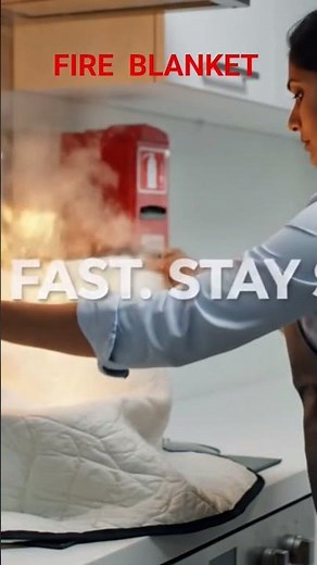 Fire blanket - It quickly stops small fires by cutting oxygen. FIRE FORT SERVICES #awareness