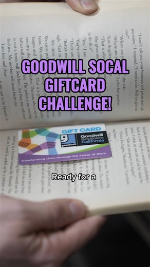We’ve hidden a $10 Goodwill SoCal gift card inside a book somewhere in one of our stores! 📚✨ The clues are in this video — so if you think you’ve figured it out, it might be time for a thrift trip. Tag us on Instagram if you found it. We want to feature you! Need help? Use our store locator at: https://www.goodwillsocal.org/shop/goodwill-locator/ #ThriftChallenge #TreasureHunt #Thrifting | Goodwill Southern California