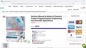 Solution Manual & eBook of Classical Fortran Programming for Engineering and Scientific Applications