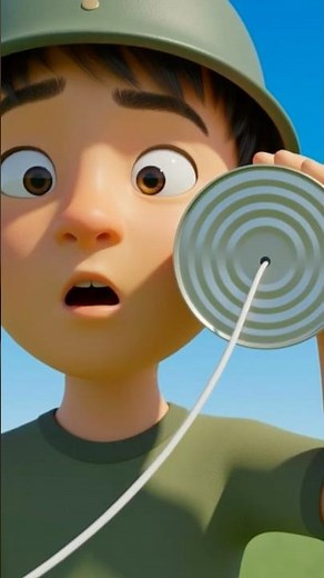 Why Do Tin Can Phones Actually Work? 🥫📞#sciencefacts #howitworks #physics #animation #3d
