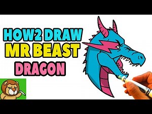How to Draw Mr Beast Dragon - Step by Step