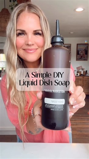 CRYSTAL IRISH || Non-Toxic Home & dōTERRA Mentor on Instagram: "DIY Non-Toxic Dish Soap You’ll LOVE Doing Dishes With! ✨Sparkly dishes, happy home, toxin-free!✨ Say goodbye to grime and hello to a squeaky clean sink — the natural way! This DIY is tough on grease, gentle on hands, and smells like sunshine in a bottle! What’s in this magical, grease-fighting potion? 🛡️ 1/4 cup OnGuard Concentrate – tough on grime, gentle on your home 🧼 1/2 cup Abode, Castile, or Sal Suds – plant-ba