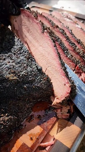 Brisket smoked on the Kamado Joe #brisket #bbq #bbqlovers #texasbrisket #texasbbq