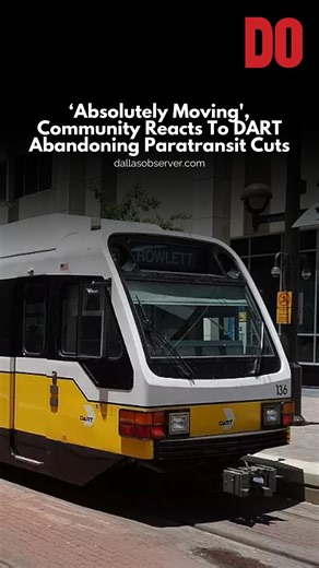 Last week, the Dallas Area Rapid Transit (DART) system axed proposed changes that would have significantly affected disabled travelers reliant on the service’s paratransit system. The announcement came after significant pushback from the disabled community and their advocates at a public hearing in July. ✍️ To learn more, read the full story by @alssaflds at dallasobserver.com (link in bio) 🎥 @jordan.maddoxx #dallastx #dallaslife #dallasliving #publictransit #publictrabsportation #dallasdart #d