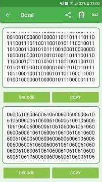 Convert your texts in Binary, Octal or Hexadecimal easily
