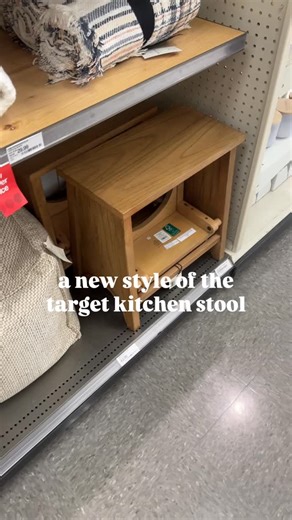 A new style and color of the viral hearth and hand kitchen stool is out at Target! The color of the wood is beautiful! Follow comment “SHOP” for a link! ✨ & if you love Holiday finds and gift ideas, follow along for more! | Trendy Fave Finds