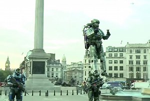 Halo Reach Spartan Flies Around London With A Jetpack (Video)