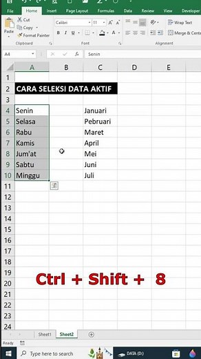 Block Active Data in Excel in a Flash! | Quick Trick Without Dragging the Mouse