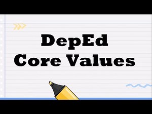 DepEd Core Values