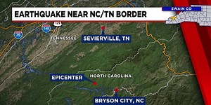 Officials: Early morning earthquake hits near NC, TN border