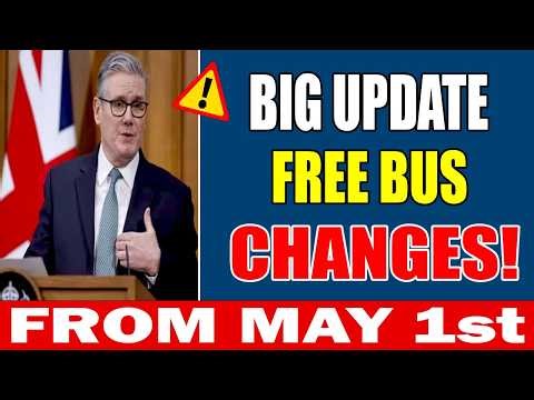 🚨 UK Over-60s Alert | New Free Bus Rules from May 1st | What You Need to Know