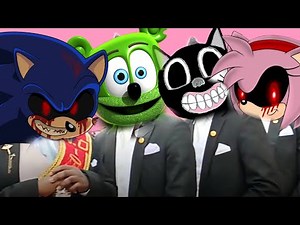 Amy.EXE & Cartoon cat & Sonic.EXE & Gummy bear- coffin dance song (cover)