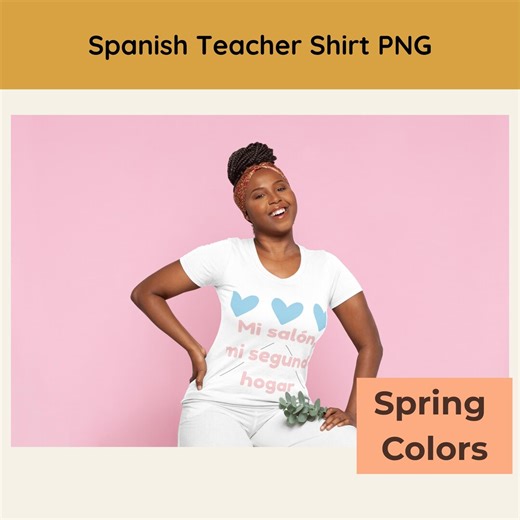 Spanish Spring Teacher PNG Bundle | Daycare Clipart | Preschool Teacher Shirt Designs | Instant Download - Etsy