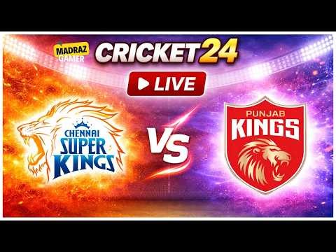 🔴[LIVE] CSK vs PBKS Match 07- IPL Fever on | Cricket 24 | shorts live | Madraz Gamer