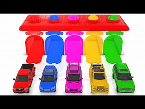 Learn Colors with Cars for Children Babies - Offroad Street Vechicles and Songs For Kids - Videos For Kids