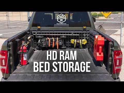 HD Ram 2500 / 3500 Bed Storage Molle Panels | Icky Concepts