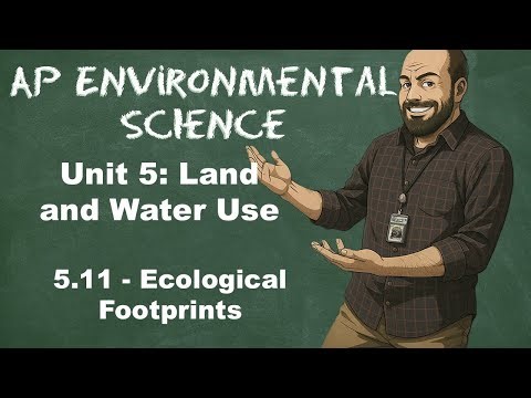AP Environmental Science Unit 5 – Topic 5.11 Ecological Footprints