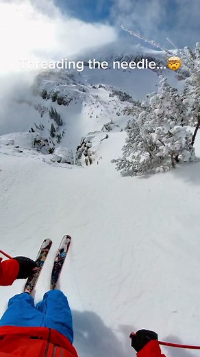 Owen Leeper Extreme Skiing Line at Jackson Hole