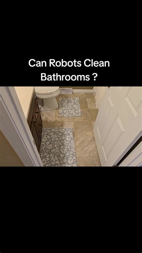 Do robot vacuum cleaners actually clean bathrooms in homes?They can, but if you've got rugs or thick rugs, they can get caught on them as in this video.You see, it's best to remove the rugs so that it can navigate around and mop.Really good.This is the roborock curv 2 flow #justadadapproved #robotvacuum