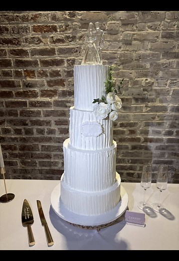 Three-Tier Wedding Cake for Jake & Jamie's Special Day