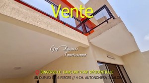 « VOICI COMMENT JE GAGNE MES MILLIONS JE CONSTRUIT ET JE VEND MES MAISONS » 🛑TRES BELLE VILLA DUPLEX 06 PIÈCES AVEC 02 COURS AVANT ET DERRIÈRE À VENDRE SUR 250M2: PRIX UNIQUE 90 MILLIONS F CFA CONTACT: 225 07 57 59 4868 « Situé dans un cadre reposant, loin des bruits de véhicules, avec de l'air pur et frais, à Bingerville Akandjé, nous mettons en vente ce duplex de haut standing de 6 pièces avec 4 chambres autonomes, 2 salons dont un privé, un garage de 2 voitures, une grande cuisine, des toile