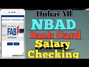 How to Check Easy Salary online from Ratibi CARD FAB | Nbad card balance check with atm card online