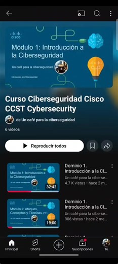 Quieres aprender Ciberseguridad, ya están todos los capítulos de la introducción y recuerda que son 6 dominios.#fyp #viral #ciberseguridad #cursos #cursosonline #cursosgratis