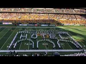 Baylor Golden Wave Marching Band Halftime Texas Game 2019