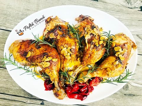 Just 5 minutes of work, the oven does the rest: baked chicken legs, the steak you can't go wrong ...