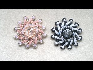 beading4perfectionists : Swarovski 18mm Rivioli with a twist in a "lazy bezel" setting