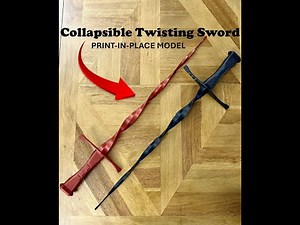 ⚔️ 3D Printing a Collapsible Sword on the Creality K1C! ⚔️