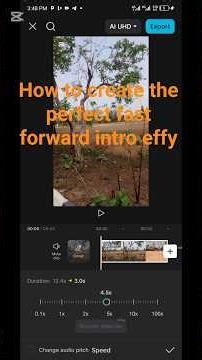 How to create the perfect fast forward intro effect