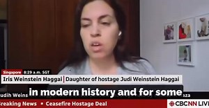 Judih Weinstein-Haggai should be a household name in Canada. The fact she isn't, says everything you need to know about our current Government. The daughter Judih Weinstein-Haggai, the only Canadian hostage held by Hamas in Gaza, Iris Weinstein Haggai, spoke with CBC News on the recent development of the ceasefire. | Honest Reporting Canada
