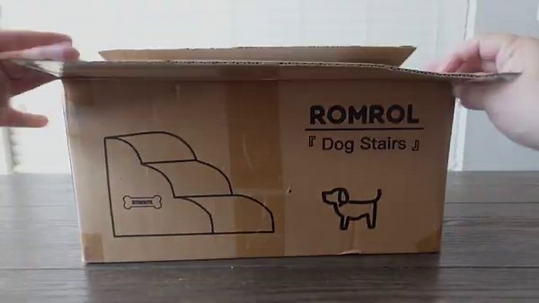 High Density Foam Dog Stairs Ramp for Beds Couches, Romrol Extra Wide Pet Steps Review