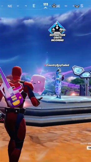 Did he get squished by the extraction? #Waittiltheend#Fortnite
